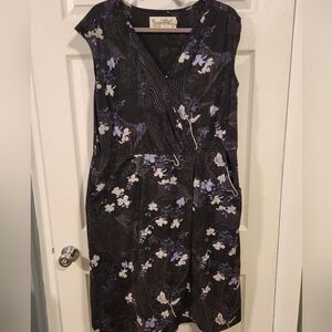 Faux Wrap Floral Dress